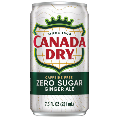 Diet Canada Dry Ginger Ale Soda, 7.5 Fl Oz Cans, 6 Pack
