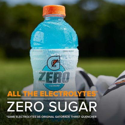 Gatorade Zero Kids Variety Pack, (Apple, Watermelon, Lemon Lime), 12 Fl Oz (Pack of 24)