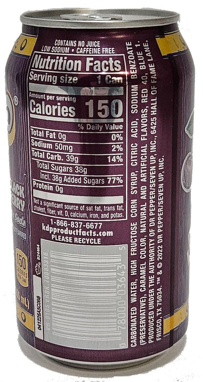 Vernors ginger ale (soda) Black Cherry flavored soda pop, 12-fluid ounce cans, 12-count fridge pack