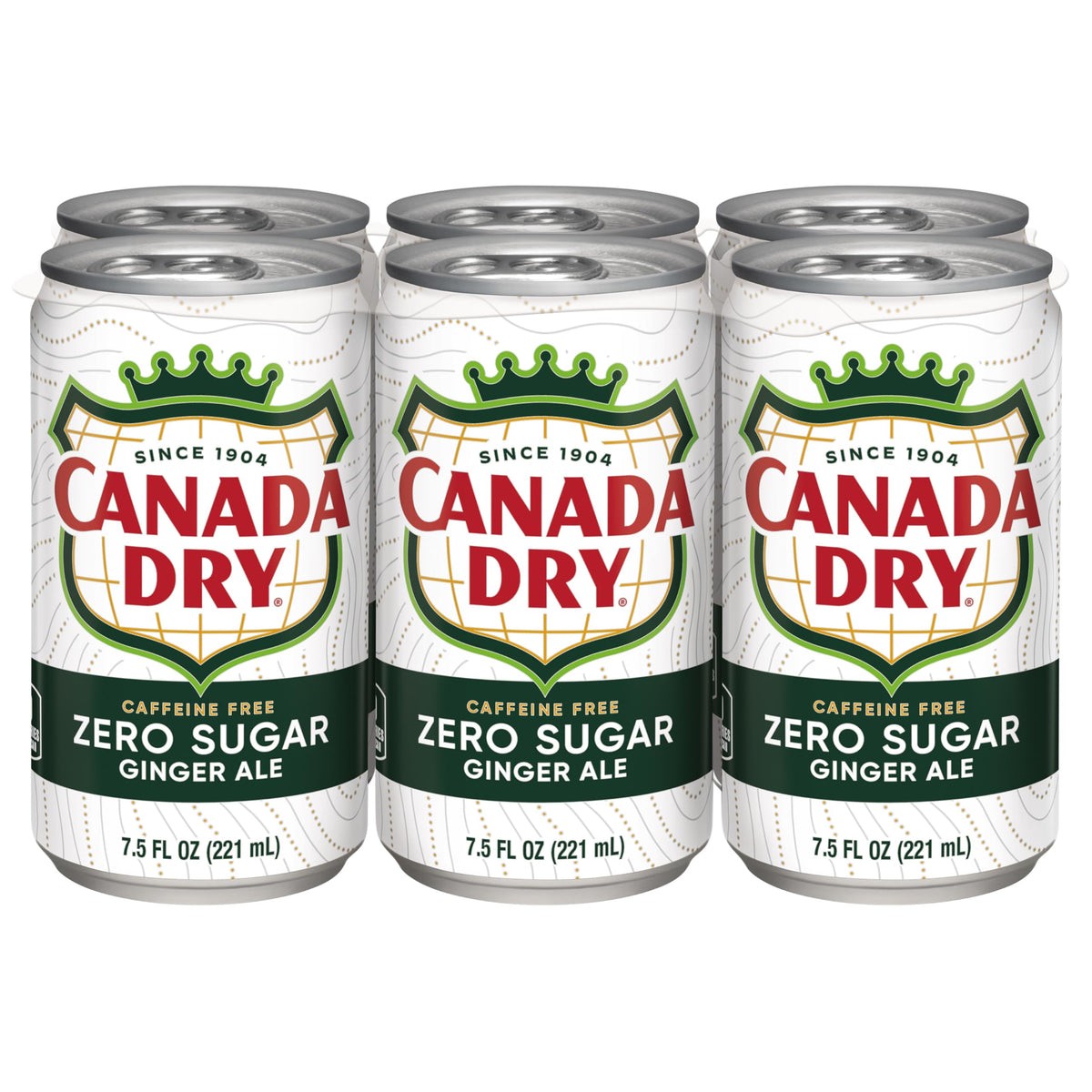 Diet Canada Dry Ginger Ale Soda, 7.5 Fl Oz Cans, 6 Pack