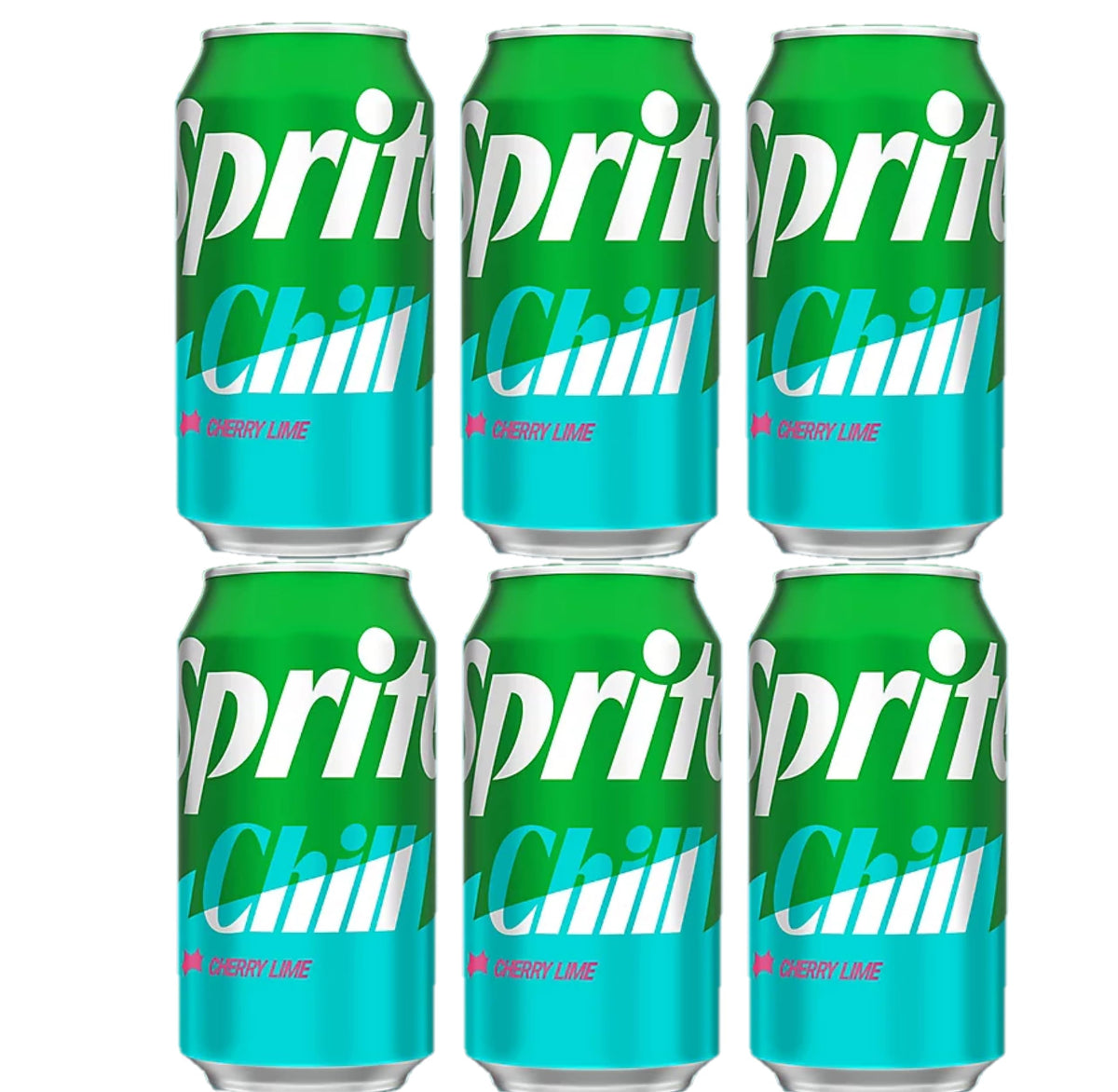 BAY AREA MARKETPLACE Sprite 12 oz. can (Pack of 6) (Chill, Cherry Lime 6pk)