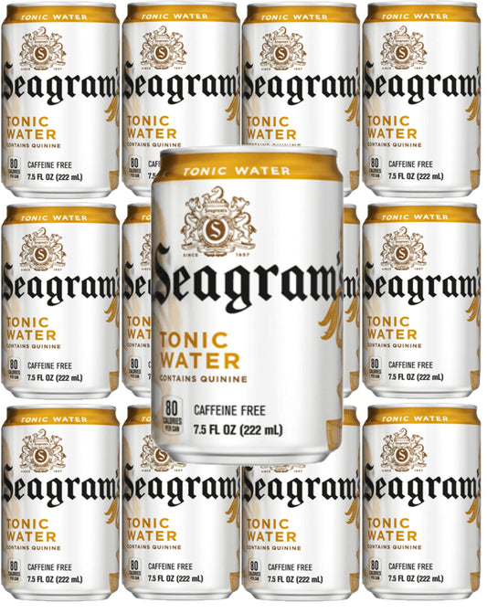 Seagram's Tonic Water 7.5 Ounce, Pack of 10