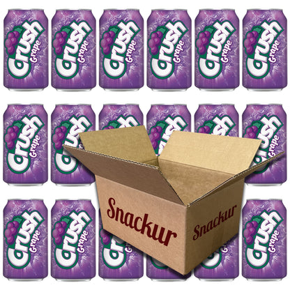 Crush Grape, 12 oz, 18 Pack, Snackur Safe Ship Box