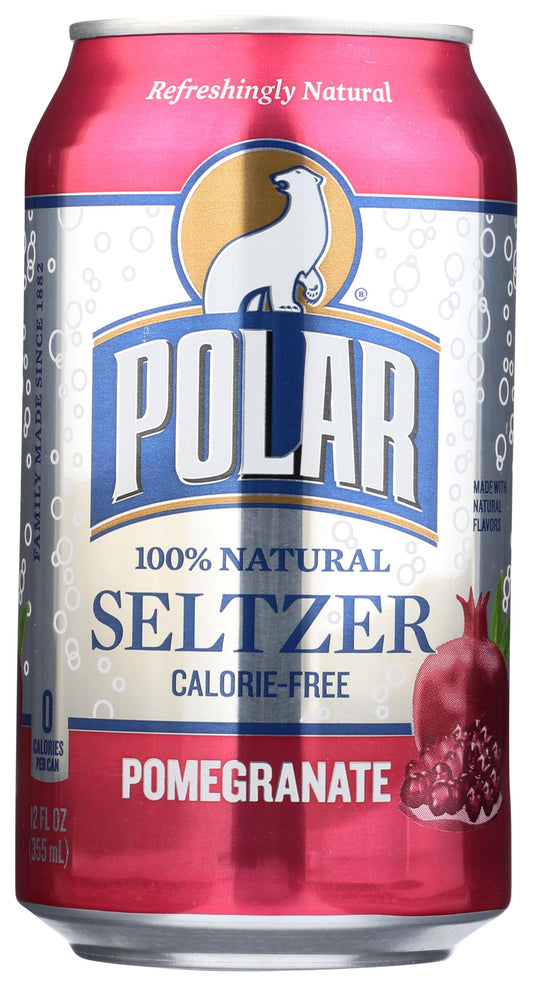 Polar Seltzer Water, Pomegranate, 12 fl oz