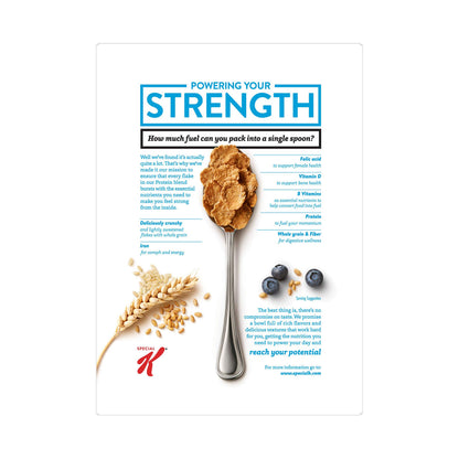 Kellogg's Special K Protein, Breakfast Cereal, Original Multi-Grain Touch of Cinnamon, Good Source of Protein, 12.5oz Box