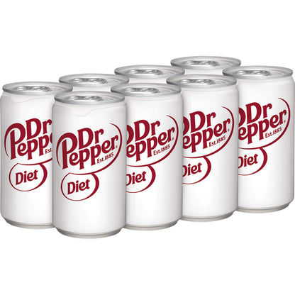Diet Dr Pepper Soda, 7.5 fl oz cans, 8 pack