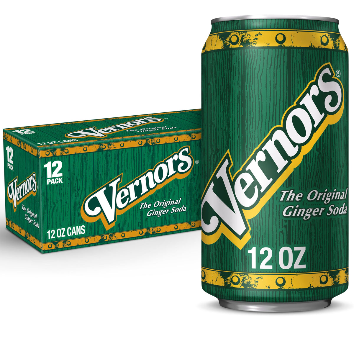 Vernor's Ginger Ale, 12-Ounce (Pack of 2)