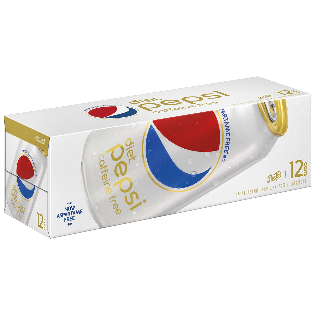 Pepsi Caffeine Free Diet Cans, 12 Count, 12 fl oz Cans