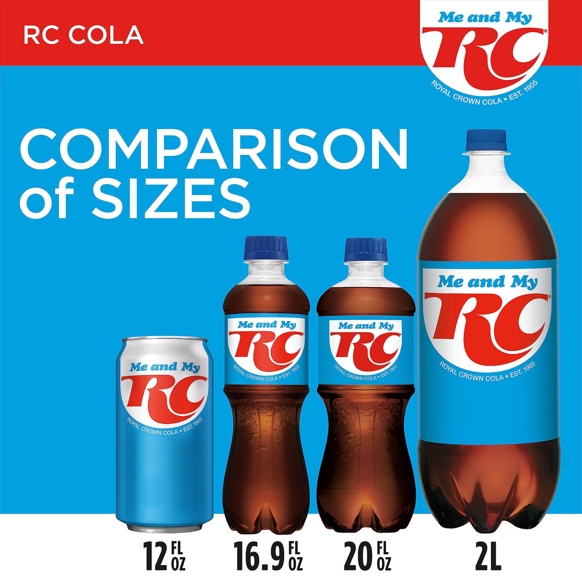 RC Cola Soda, 12 fl oz cans, 12 pack