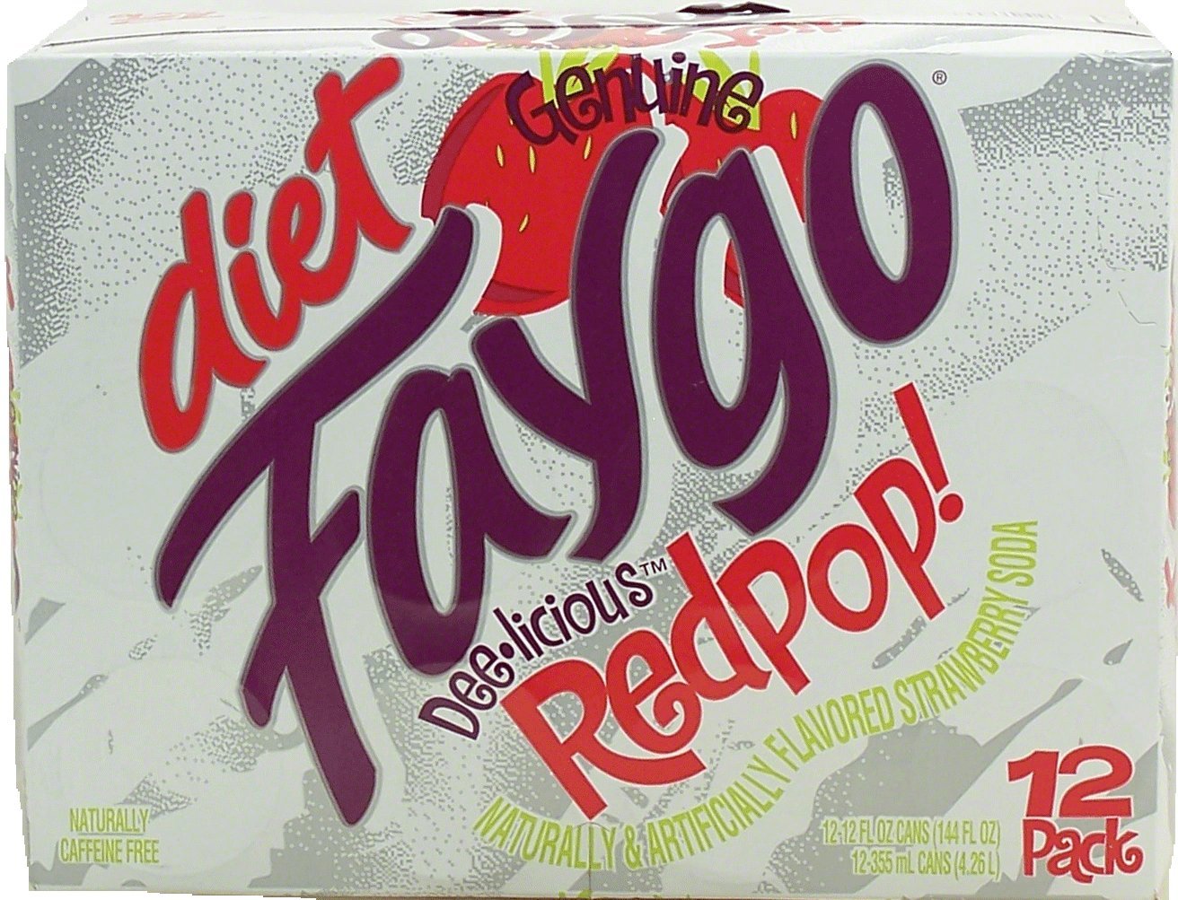 Faygo - DIET Grape Soda - 12 Pack of 12-oz. Cans