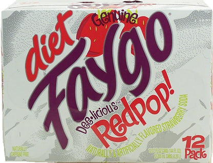 Faygo - DIET Grape Soda - 12 Pack of 12-oz. Cans