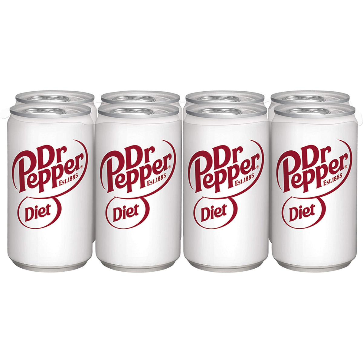 Diet Dr Pepper Soda, 7.5 fl oz cans, 8 pack