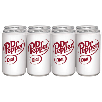 Diet Dr Pepper Soda, 7.5 fl oz cans, 8 pack