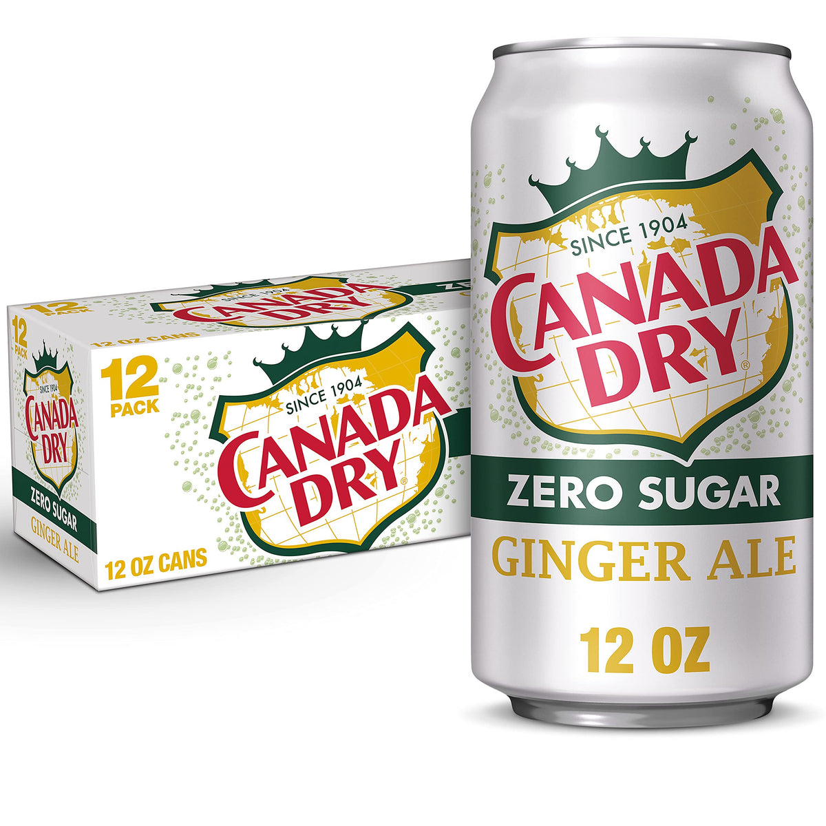 Canada Dry Diet Ginger Ale, 12oz Can (Pack of 18, Total of 216 Oz)