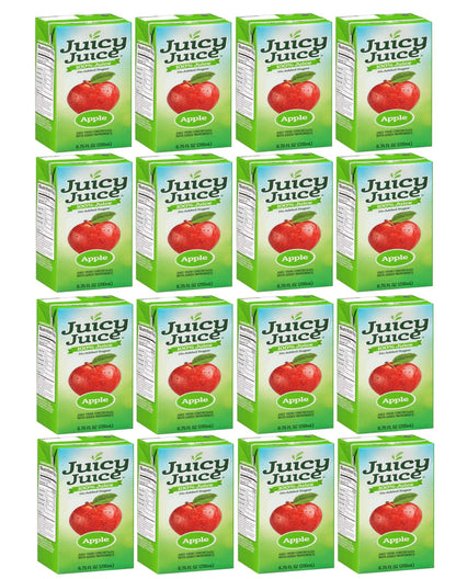 Juicy Juice 100% Apple Juice, 6.75oz, (Pack of 16) with Bay Area Marketplace Napkins