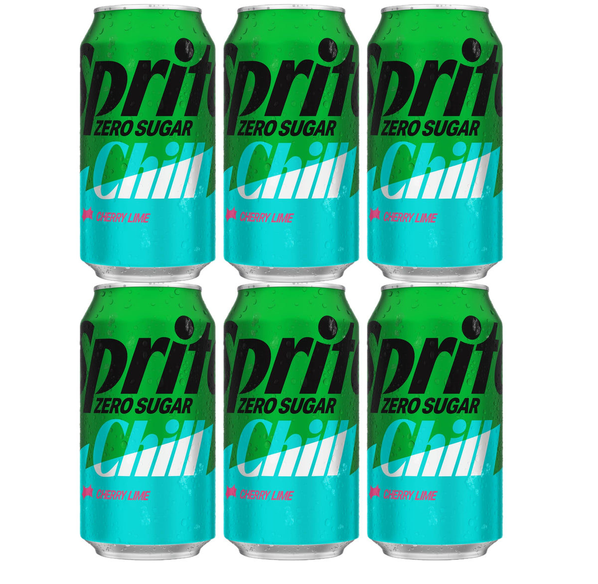 BAY AREA MARKETPLACE Sprite 12 oz. can (Pack of 6) (Chill Zero Sugar, Cherry Lime 6pk.)