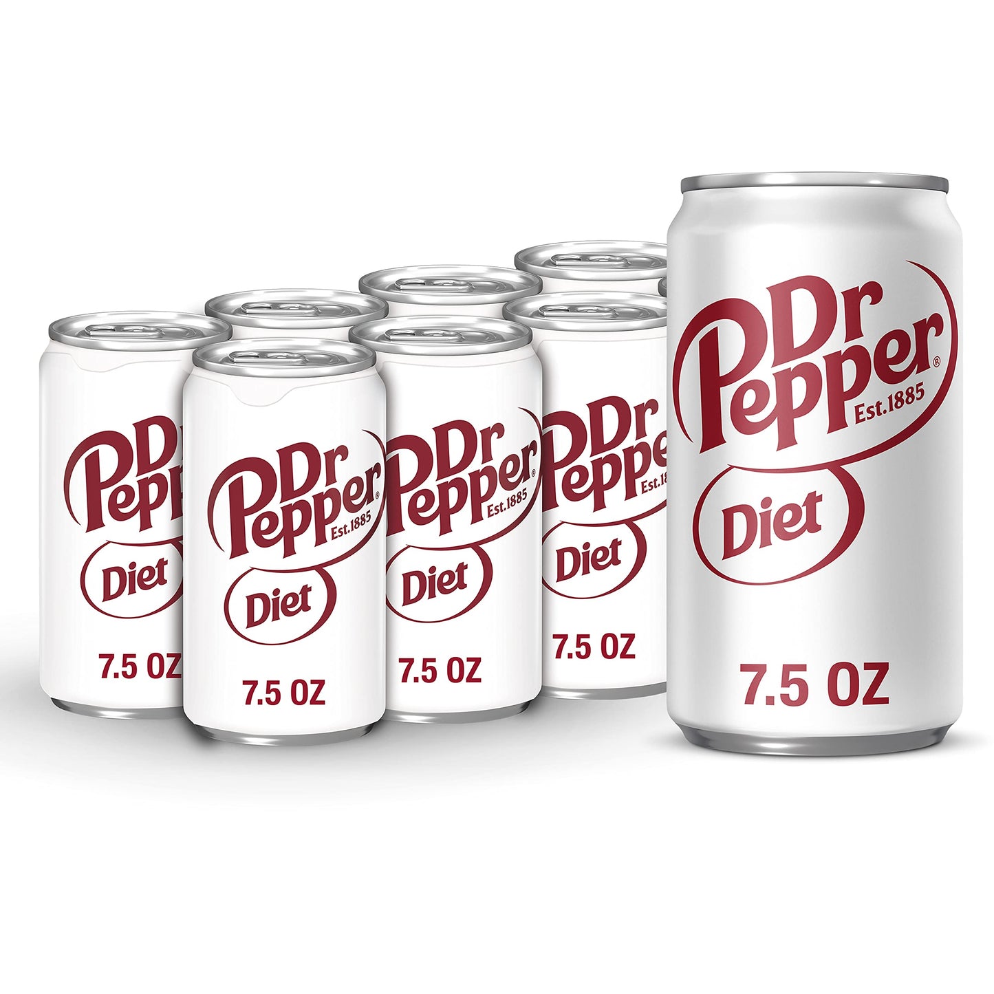 Diet Dr Pepper Soda, 7.5 fl oz cans, 8 pack
