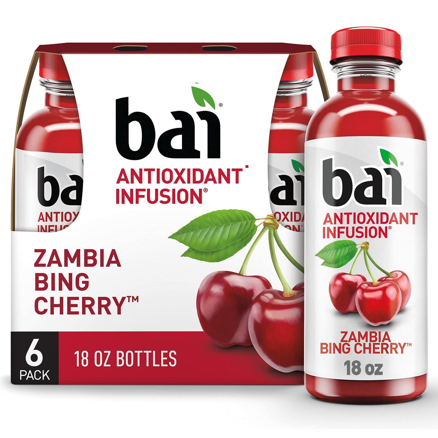 Bai Brasilia Blueberry, Antioxidant Infused Beverage, 18 Fl Oz (Pack of 12)