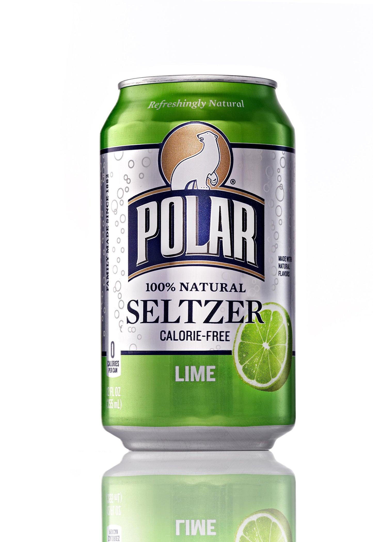 Polar Seltzer Lime, 12oz Cans (Pack of 18, Total of 216 Oz)