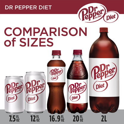 Diet Dr Pepper Soda, 7.5 fl oz cans, 8 pack