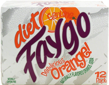 Faygo diet orange soda, 12-pack 12-fl. oz. cans