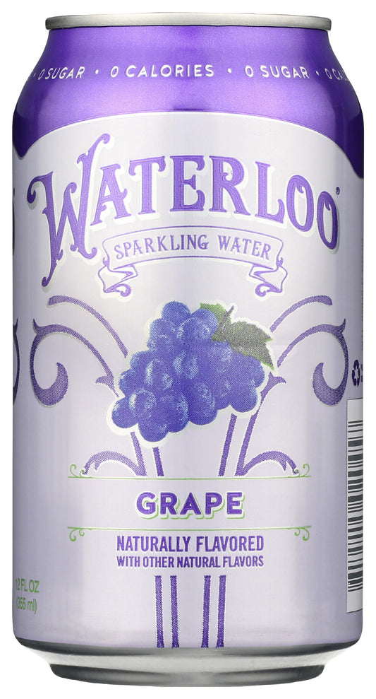 Waterloo Sparkling Water Waterloo Grape Sparkling Water, 12 Fl Oz