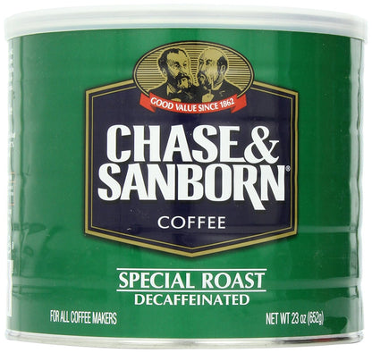 Chase & Sanborn Coffee, Special Roast Decaf Ground Coffee, Medium Roast, 23 Ounce