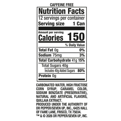 A&W Root Beer Float Soda, 12 fl oz cans, 12 pack