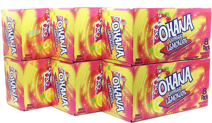 Ohana! raspberry lemonade, non-carbonated, caffeine free, 12-fluid ounce cans, 8-pack in box (1)