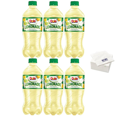 Dole Lemonade, 20oz Bottles, Pack of 6