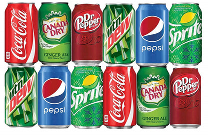 12 Pack BGM Assortment of Soda Refrigerator Restock Kit (Pack of 12)
