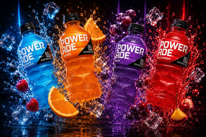 Powerade Sports Drink Variety Pack, 20 oz Bottles (12 Pack) – Mountain Berry Blast, Orange, Grape & Fruit Punch – Electrolyte Hydration for Sports, Workouts & Recovery