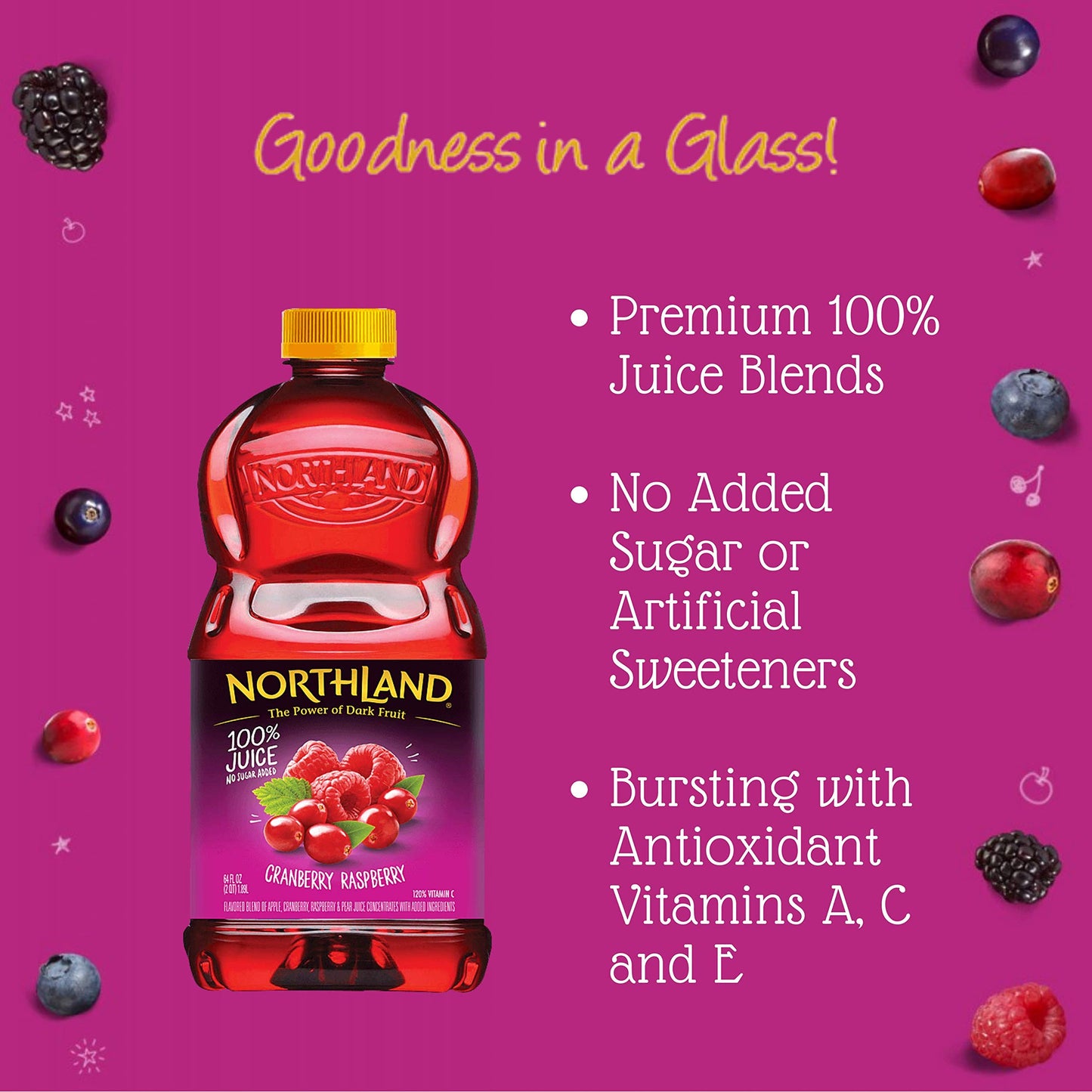 Apple & Eve Northland Cranberry Raspberry, 64 Fl Oz