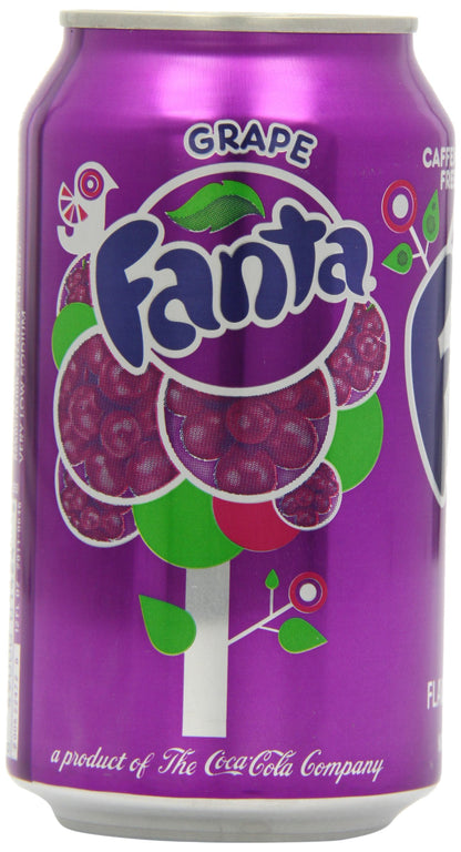 Fanta Grape Soda Can 355 ml (Pack of 12)