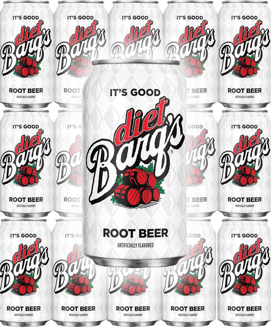 Barqs Diet Root Beer Soda, 12 Fl Oz, (Pack of 15, Total of 180 Oz)