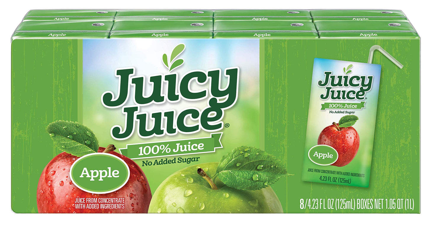 Juicy Juice Single Serve Apple Juice, 33.84 Fluid Ounce -- 5 per case.