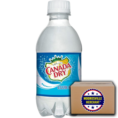 Club Soda Plastic Bottles, 10 Oz, 24 Pack, With Snackur Seal