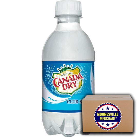 Club Soda Plastic Bottles, 10 Oz, 24 Pack, With Snackur Seal