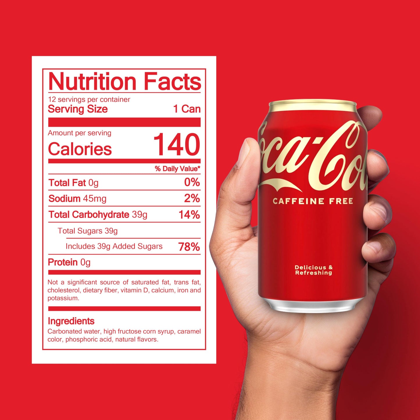 Coca-Cola Caffeine-Free, 12oz 12pk