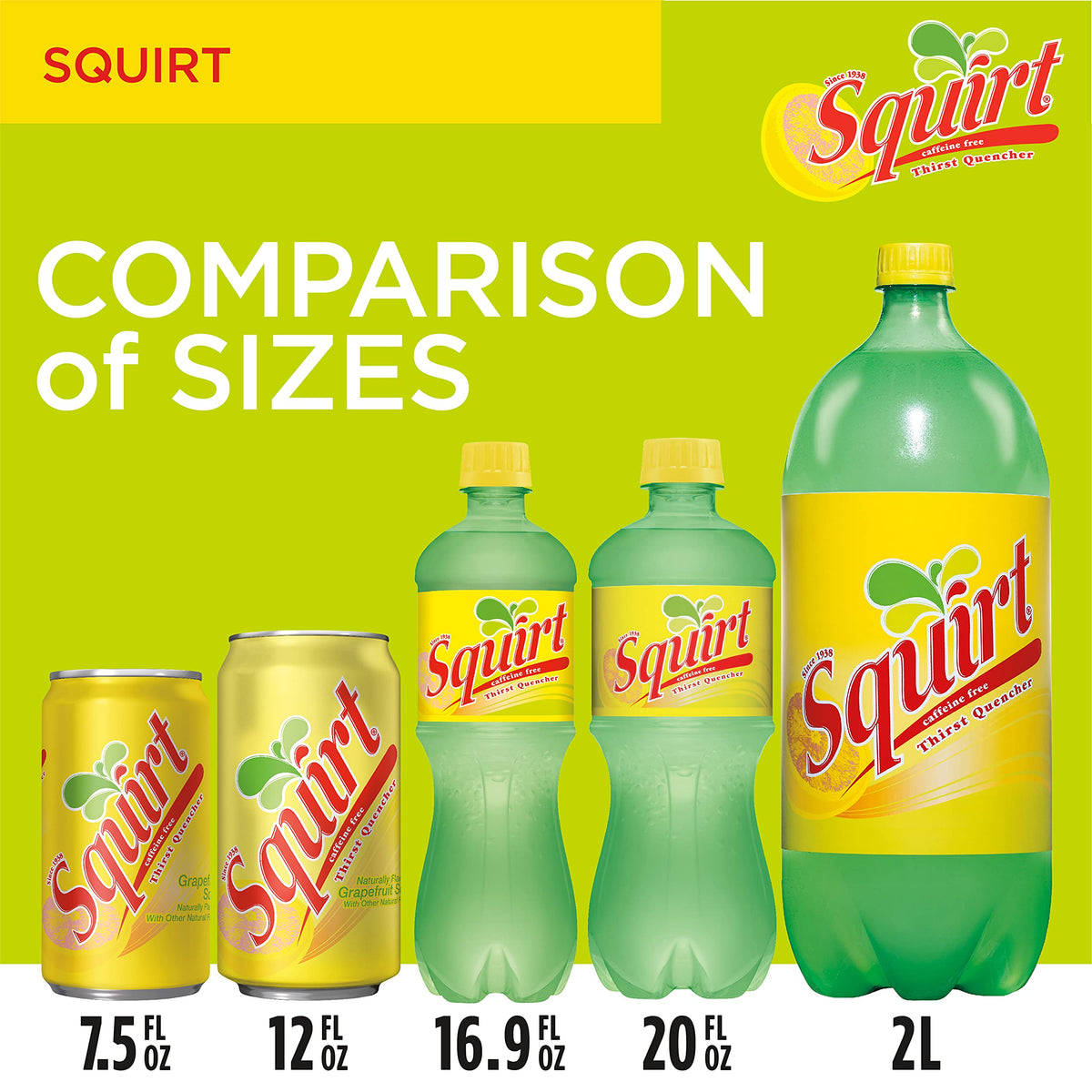 Squirt Soda, 7.5 Fl oz Mini Cans, 10 Pack