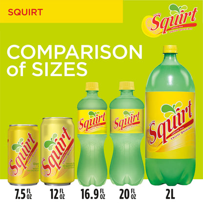 Squirt Soda, 7.5 Fl oz Mini Cans, 10 Pack