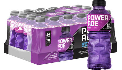 POWERADE Sports Drink Grape, 20 Ounce, Can (Pack of 24)