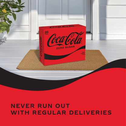 Coke Zero Sugar Diet Soda, 12 Fl Oz (pack of 20)