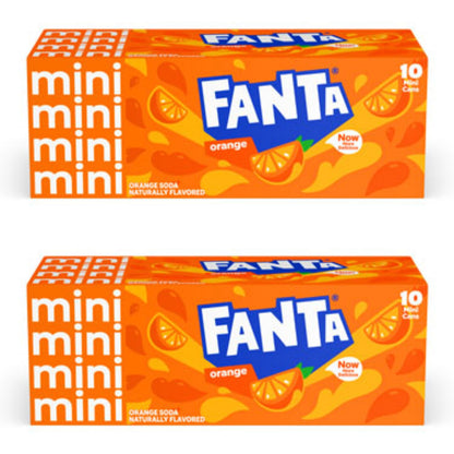 WESTERNMBY Fridge Pack Cans Soda, 7.5 Fl Oz, 20 Cans (Fanta)