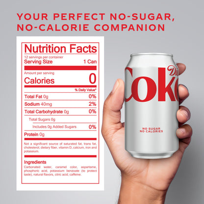 Diet Coke, 12 fl oz, 12 Pack (Package May Vary)