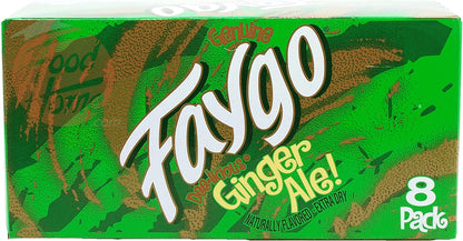 Faygo Ginger Ale! flavored soda pop. 8-pack 12-fl. oz. cans in box (1)