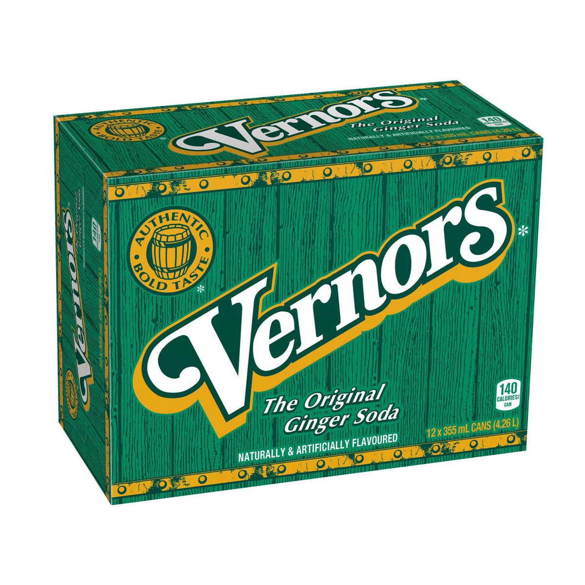 Vernors Ginger Ale, 12 oz (24 Cans)