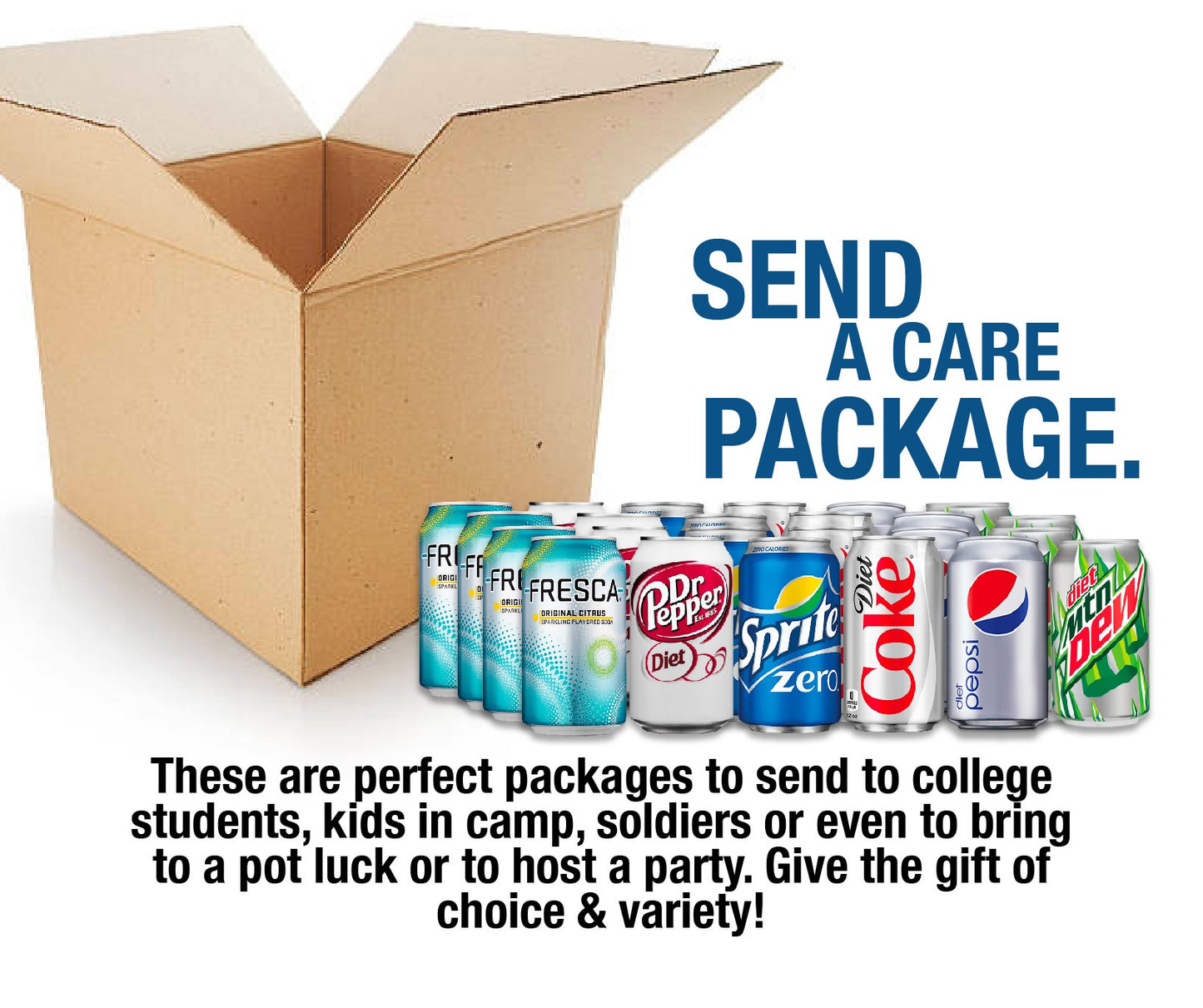 Soda Variety Pack - Assortment Popular Flavors - Home, Office or Party Refrigerator Restock Pack - By MaxPax (Diet Soda Variety, 24 Pack)