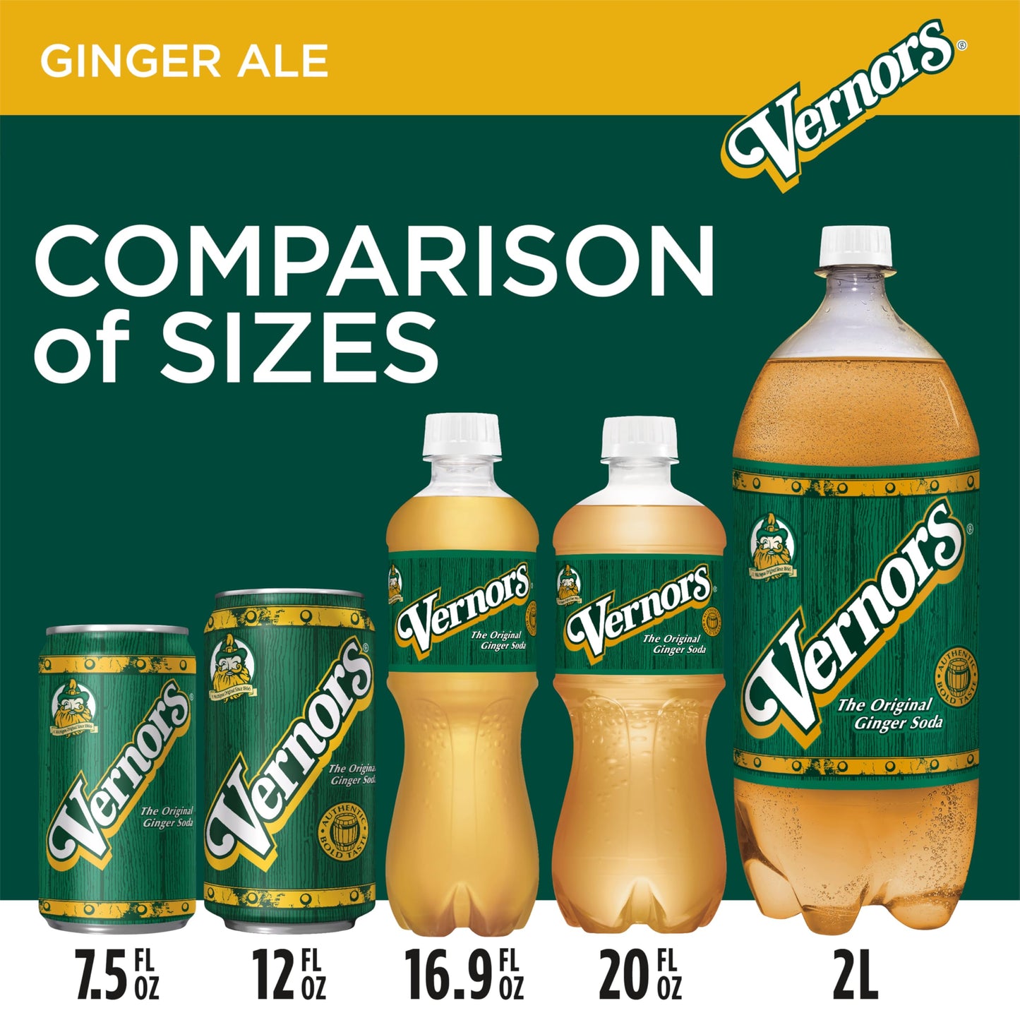 Vernor's Ginger Ale, 12-Ounce (Pack of 2)