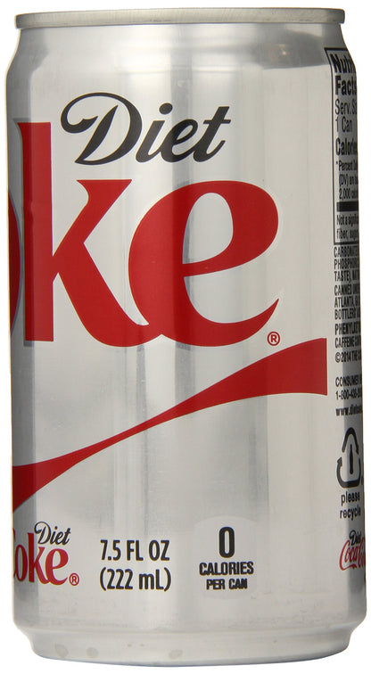 Diet Coke Mini-Cans, 7.5 fl oz (Pack of 24)